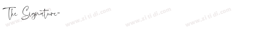 The Signature字体转换 The Signature字体转换
